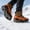 Orange, variant on M Size Ice Traction Cleats With Stainless Steel Studs, Superior Grip Snow Shoe Covers For Ice, Snow & Freezing Surfaces, Pack Of 2, Easy-To-Wear Winter Footwear For Daily