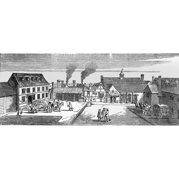 The Illustrated London News Etching 1854 Arundel House 1646 Arundel House Was A London Town