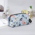 thumbnail image 6 of Uemuo Cute Chameleons On Blue Pattern Portable Toiletry Bags with Handle, Waterproof travel Make up Bags for Women, Large Capacity Travel Cosmetic Bags, 6 of 9