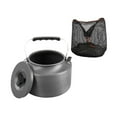 thumbnail image 3 of figatia Camping Water Kettle Tea Kettle Kitchenware 2L Cook Teapot for Camp Fishing Campfire Outdoor Barbecue, 3 of 8