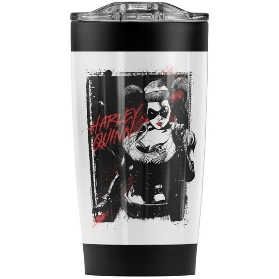 Harley Quinn House Call Stainless Steel Tumbler 20 oz Coffee Travel Mug/Cup, Vacuum Insulated & Double Wall with Leakproof Sliding Lid | Great for Hot Drinks and Cold Beverages