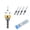 A, variant on Countersunk Drill Bit Set, Adjustable Depth 4-Blade Woodworking Drill Bit, Alloy Head Step Countersink Tool, Multi-Use Drill for Woodworking, Hidden Screw & DIY Use