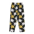 thumbnail image 5 of Goofa Lilies Flowers Printed Soft Pajama Pants for Women, Wide Leg Comfy Casual Lounge Yoga Pants-Small, 5 of 9