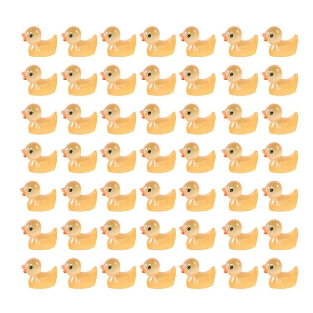Luminous Mini Duck Glow In The Dark Resin Figures Miniature Scene Layou,