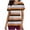 Orange A2, variant on Antinious Summer Tops for Women Trendy,Sweatshirt for Women,Ladies Stripe Casual V-Neck Short Sleeve Tops with Pocket,Wine,L