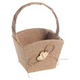 thumbnail image 1 of BEMS-1 pieza de cesta para niña de flores, cestas rústicas para flores de boda, 1 of 5