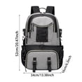 thumbnail image 3 of Spacious Lightweight Outdoor Travel Backpack with Shoe Compartment for Hiking Camping(Gray-1,52x16x34cm), 3 of 6