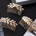 thumbnail image 4 of Peine para el cabello, nueva moda, accesorios para el cabello con hojas, tendencia europea y americana, horquilla de metal, accesorios para el cabello de novia, 4 of 6