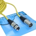 thumbnail image 4 of MCSPROAUDIO Câble Microphone XLR Mâle à Femelle 100 Pieds (Jaune), 4 of 4