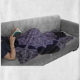 thumbnail image 6 of Purple Mandala Soft Flannel Fleece Throw Blanket, Bohemian Floral Pattern with Continuous Round Mandalas Concept, Cozy Plush for Indoor and Outdoor Use, 50" x 60", Pale Mauve and Indigo, by Ambesonne, 6 of 6
