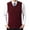 Wine, variant on JTieacloth Sleeveless Sweater Vest Men's Thickened Comfort Classic Business Sleeveless Casual Plush Vest Vest V Neck Knitted Thickened(Gray)