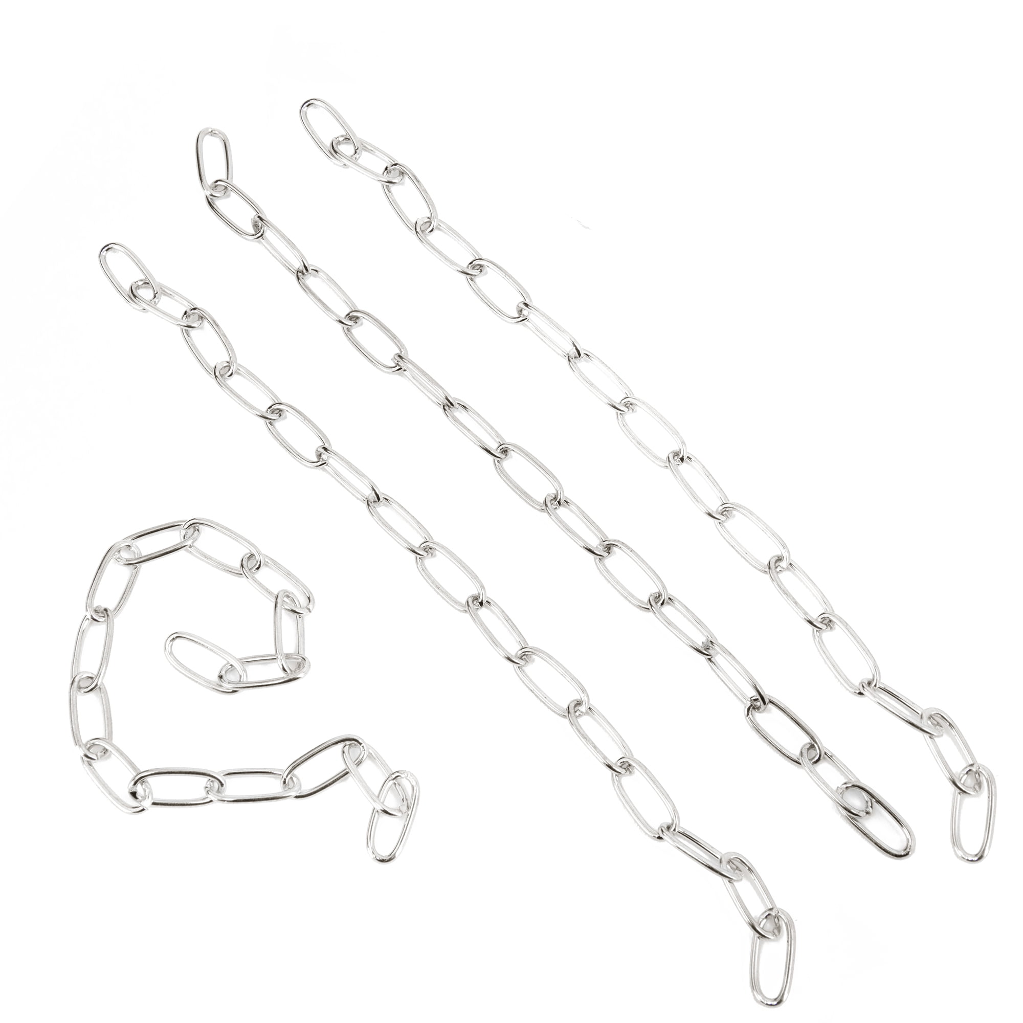 Cousin DIY Silver Dainty Long Chain for Jewelry Making, 7.5 in Each, 4 Piece, Adult, 69995802