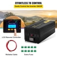 thumbnail image 5 of VEVOR Power Inverter 5000W Modified Sine Wave Inverter DC24V to AC120V Car Converter with USB Port LCD Display Remote Controller LED Indicator AC Outlets Inverter for Car RV Truck Boat Travel Camping, 5 of 9