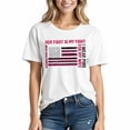 thumbnail image 2 of Drses ‌‌‌‌‌‌‌‌‌‌‌‌Women's Breast Cancer Awareness Short Sleeve Tee | Survivor Support Butterfly & Pink Ribbon T-Shirt, 2 of 3