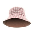 thumbnail image 4 of Empire Cove Checkered Tile Reversible Bucket Hat Fisherman Cap Women Men Pink, 4 of 5
