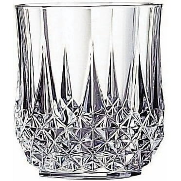 Cristal d'Arques Longchamps Crystal Double Old Fashion Glass, Set of 4