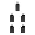 thumbnail image 1 of ZLight USB-C Type-C Male To USB 3.0 Female OTG Data Adapter Converter Computer Connector black 5Set, 1 of 6