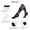 thumbnail image 5 of Lsque Forest Cool Lion Pattern Sport Compression Socks for Men & Women 15-20 mmHg Knee High Nurse Pregnant Running Medical and Travel Athletic, 5 of 6