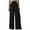 Black, variant on Maean Wide Leg Baggy Pants for Womens Smocked Elastic Waist Flowy Trousers Palazzo Lounge Pants