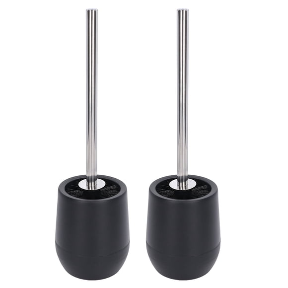Lot de 2 brosses de nettoyage pour cuvette de toilette robustes et verrouillables, matériau durable, accessoire de maison