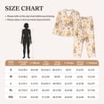 thumbnail image 4 of Balery Cute Bee Gnome Conjunto de Pijama con Estampado para Mujer, Conjunto de Dos Piezas con Manga Larga, Ropa de Dormir Suave con Bolsillos, Pijamas Cómodos-Medium, 4 of 7