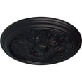 thumbnail image 3 of Ekena Millwork 16 7/8"OD x 5/8"P Vienna Ceiling Medallion (Fits Canopies up to 3 1/4"), Hand-Painted Steel Gray, 3 of 6