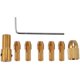 thumbnail image 1 of 8 piezas de pinza para brocas eléctricas de 0,5 a 3 mm, kit de herramientas de minimandril giratorio, 1 of 5
