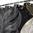 thumbnail image 2 of Abstract Tropical Eucalyptus Palm Leaves Shower Curtains, Farmhouse Shower Curtains for Bathroom,Waterproof Fabric Shower Curtain Set with 12 Hooks Decor 84×72 Inch, 2 of 4