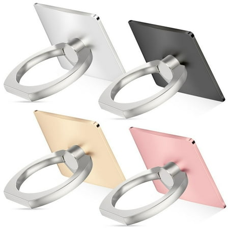 4Packs Universal Smartphone Ring Grip Stand Holder Car Mounts Cradle for Cellphone