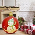 thumbnail image 3 of Bola inflable de Navidad grande, bola inflable de 60CM, decoración versátil para interiores y exteriores, 3 of 7