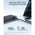 thumbnail image 5 of Anker Nano Power Strip, Desk Clamp with 1500J Surge Protector, 5ft Extension Cord, 70W Max Gaming Desk Accessories, 6 AC, 2 USB A, 2 USB C, Home Office Essentials, Fit 0.6~1.8'' Tabletop Edge, 5 of 6
