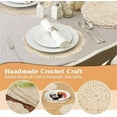 thumbnail image 5 of Handmade Crochet Cotton Lace Doilies, 12Pcs 8 Inch Round Beige Placemats, Table Doilies Cloth Lace, Cup & Vase Mats, Decorative Home Accessories, 5 of 5