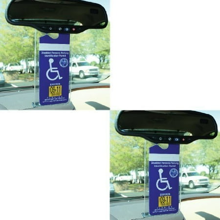 Handicap Permit Placard Protective Holder Set of