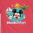 thumbnail image 3 of Disney Emoji - Beach Fun - Toddler And Youth Short Sleeve Graphic T-Shirt, 3 of 5