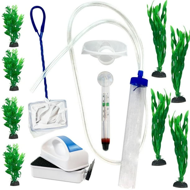 12IN1 Fish Tank Starter Kit / Aquarium Cleaning Tools & Aquarium Decor 12IN1 Fish Tank Starter Kit / Aquarium Cleaning Tools & Aquarium Decor