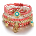 thumbnail image 5 of Set de Pulseras Malubero 4 Pulseras de Amistad Cuentas Boho y Multicapa, 5 of 5