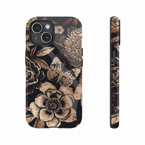 Floral Butterfly iPhone Case Elegant Design for Fashion Lovers Stylish Users Compatible with iPhone 11/12/13/14/15/16 (Pro Max/Plus) Durable Slim Fit