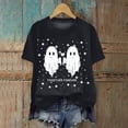 thumbnail image 2 of Towmus Halloween Shirts for Women Cute Ghost Shirt Fall Printed T-Shirt Casual Graphic Tees Y2K Short Sleeve Tops, 2 of 4