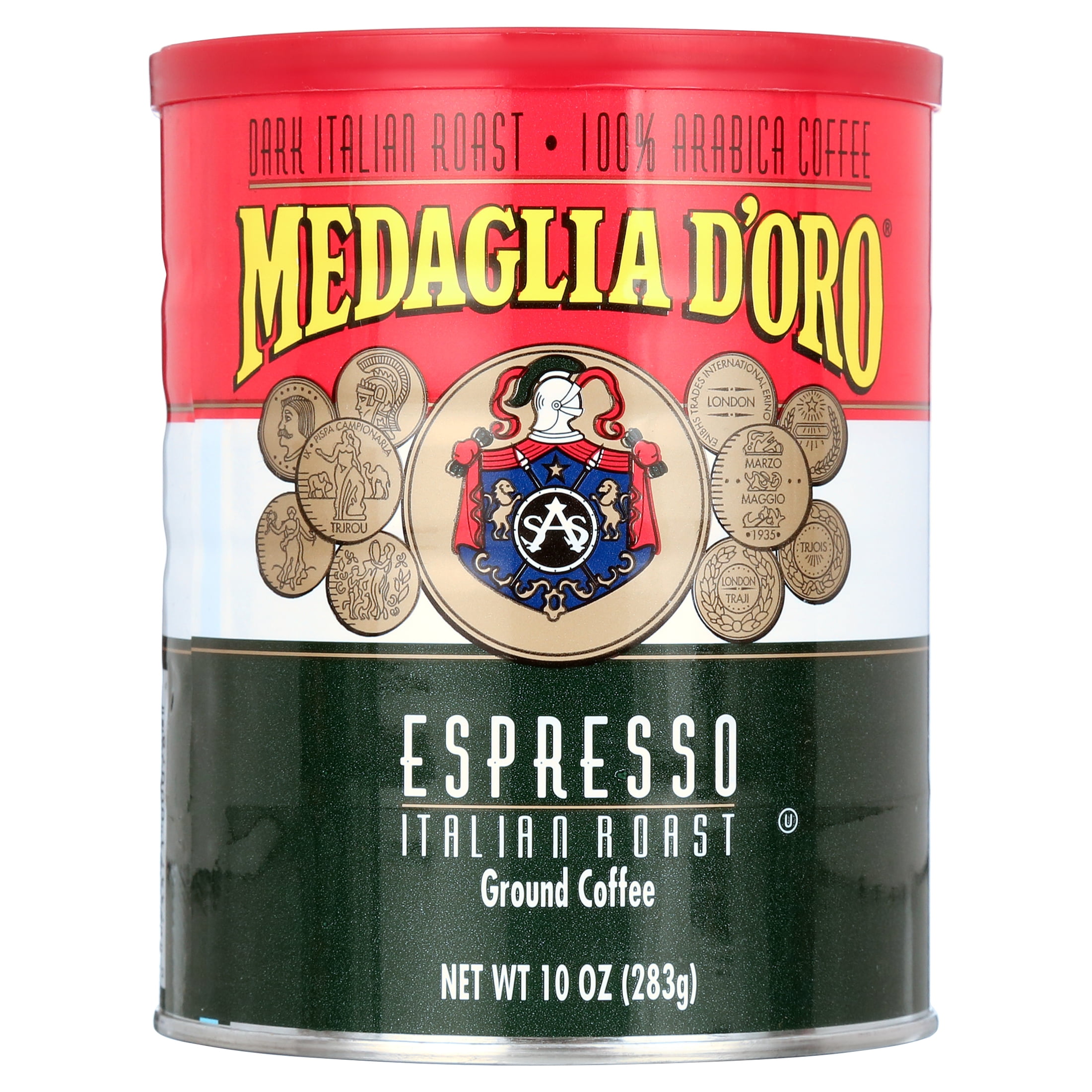(2 pack) Medaglia d'Oro Espresso Coffee, 10-Ounce