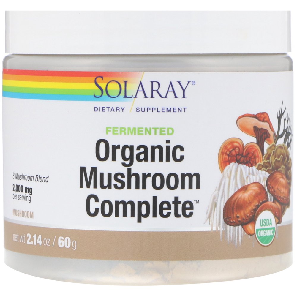Solaray Fermented Organic Mushroom Complete 2 14 oz 60 g