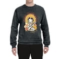 thumbnail image 2 of Wild Bobby, Betty Boop Good Vibes Only Betty Boop Unisex Crewneck Sweatshirt, Heather Black, Small, 2 of 5