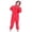 a-Red72, variant on Kids Solid Color One Piece Rain Suit Hooded With Visor Button Closure Waterproof Fabric Reflective Stripe All Weather Rainwear For Boys Girls Red 4-5 Years