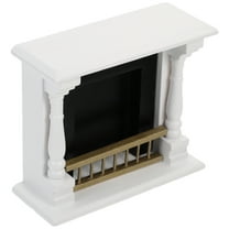 FOMIYES Doll House Furniture Wooden Mini Fireplace for Miniature Enthusiasts 1Pcs 4.1x1.6x3.5in