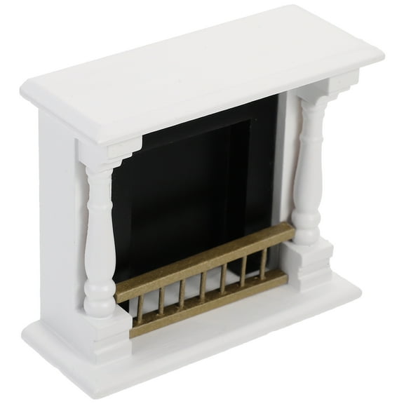 FOMIYES Doll House Furniture Wooden Mini Fireplace for Miniature Enthusiasts 1Pcs 4.1x1.6x3.5in
