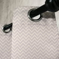 thumbnail image 3 of Ambesonne Retro Grommet Curtain, Geometric Chevron Zig Zag, 50" x 96", Cream and Lavender, 3 of 6