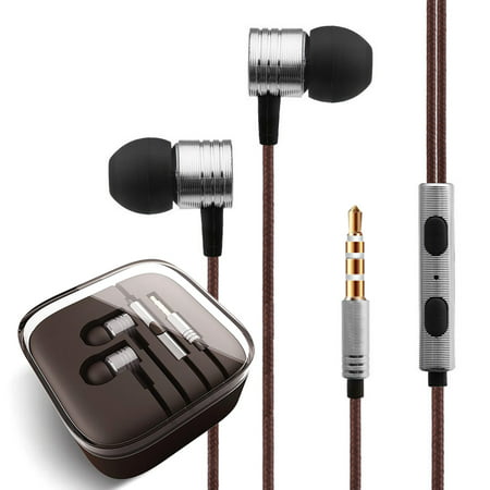 FREEDOMTECH Earphones in Ear Headphones Earbuds with Microphone and Volume Control for iPhone, iPod, iPad, Samsung Galaxy, Xaiomi and Android Smartphone Tablet Laptop, 3.5mm Audio Plug (Smartphone With Best Audio Quality)