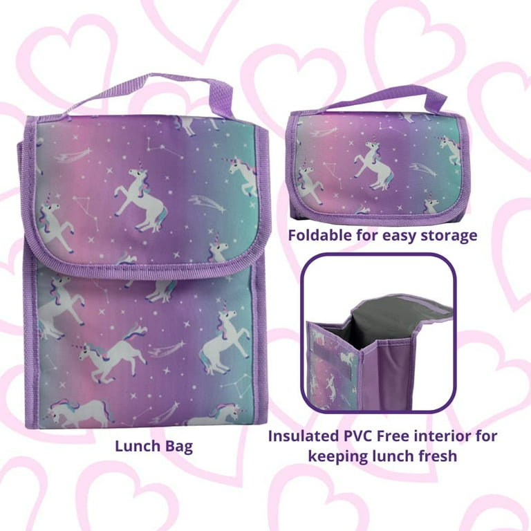 Unicorn backpack with lunchbox new arrivals