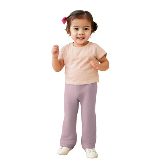 Huowey Girls Pants Child Kids Spring Autumn Solid Color Woolen Warm Comfortable Outwear Pants