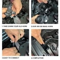 thumbnail image 4 of Riwesomey 2 uds, bocinas de caracol para motocicleta, altavoces impermeables para motocicleta 150DB, trompeta para motocicleta Combinaciones de reproductor de DVD/TV para coche Riwesomey VI000564-00B, 4 of 6