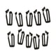 thumbnail image 2 of 10 piezas de 25 mm de correa de conexión Molle, hebilla de sujeción para cinturón, clip para mochila Negro, 2 of 7
